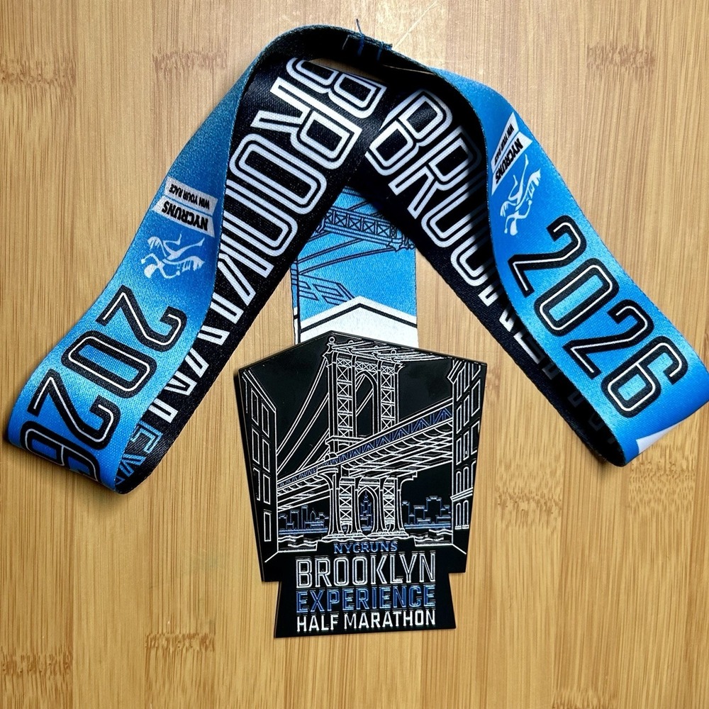 NYC RUNS Brooklyn Experience Half Marathon Finisher's Medal 2026 Bridge NYCRUNS